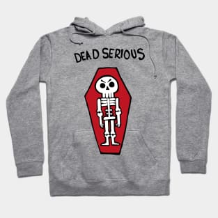 Dead Serious Skeleton In A Coffin Hoodie